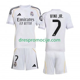 Real Madrid Vinicius Junior 7 Dres Dječji Domaći 2025/2026 Kratkih Rukava